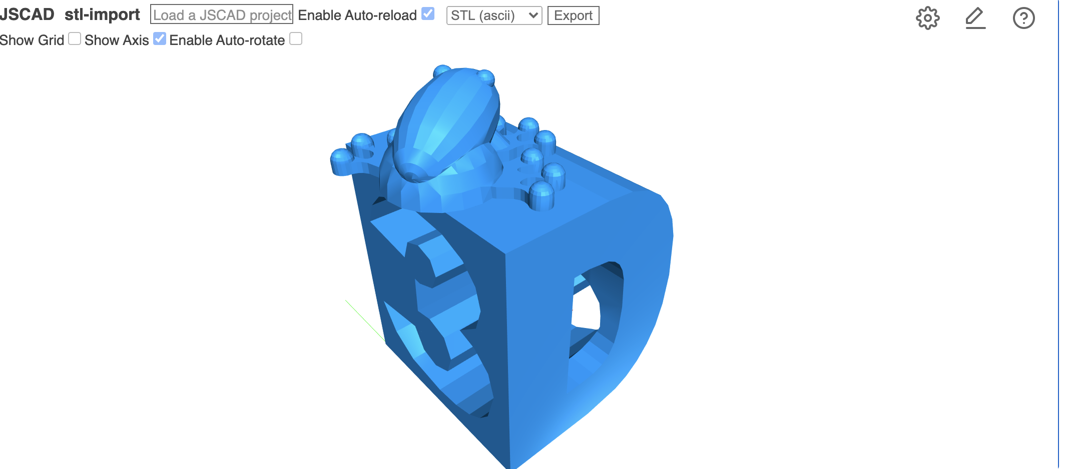 Imported STL example